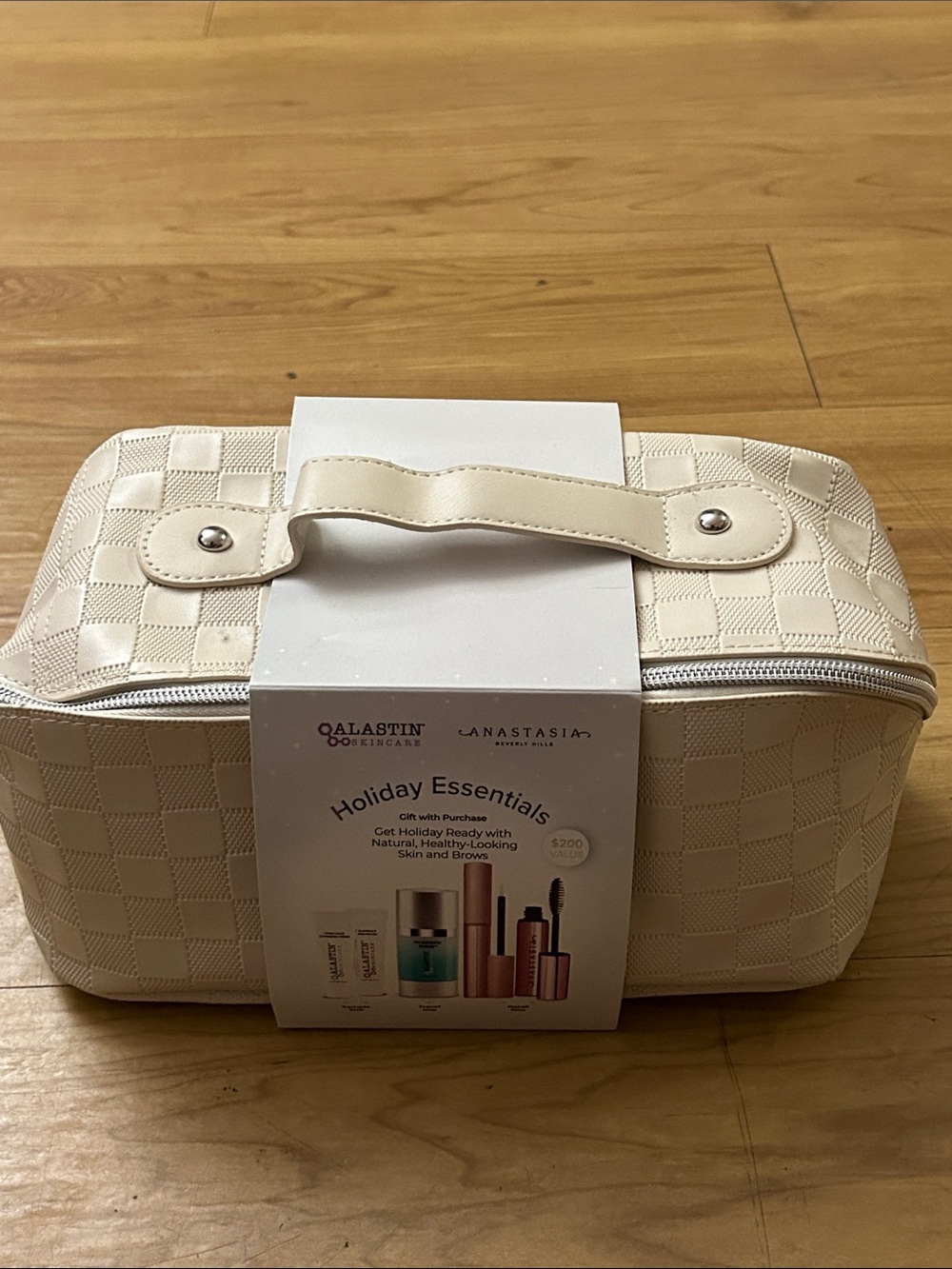 Alastin and Anastasia Holiday Essentials kit with double zip case. Never opened